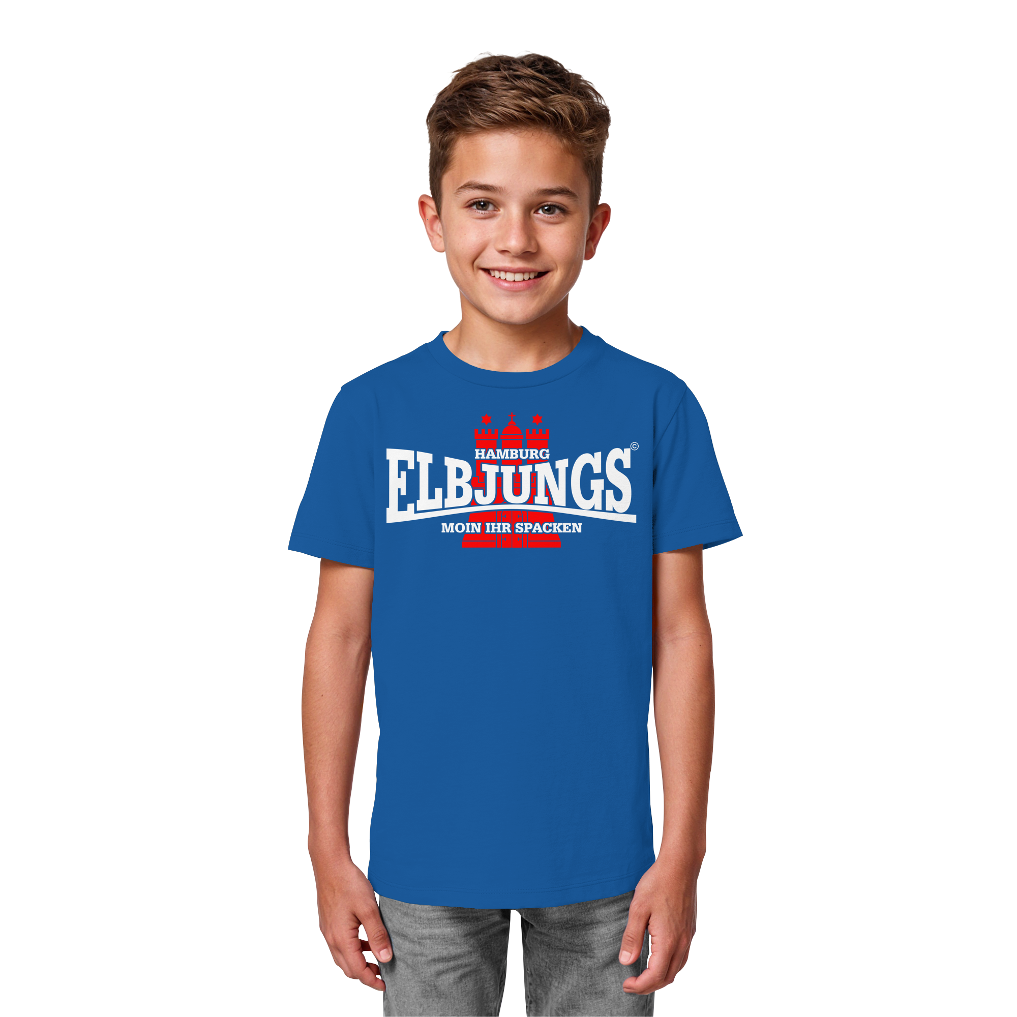 Kindershirt "Elbjungs - Moin ihr Spacken" - Kids Organic Shirt
