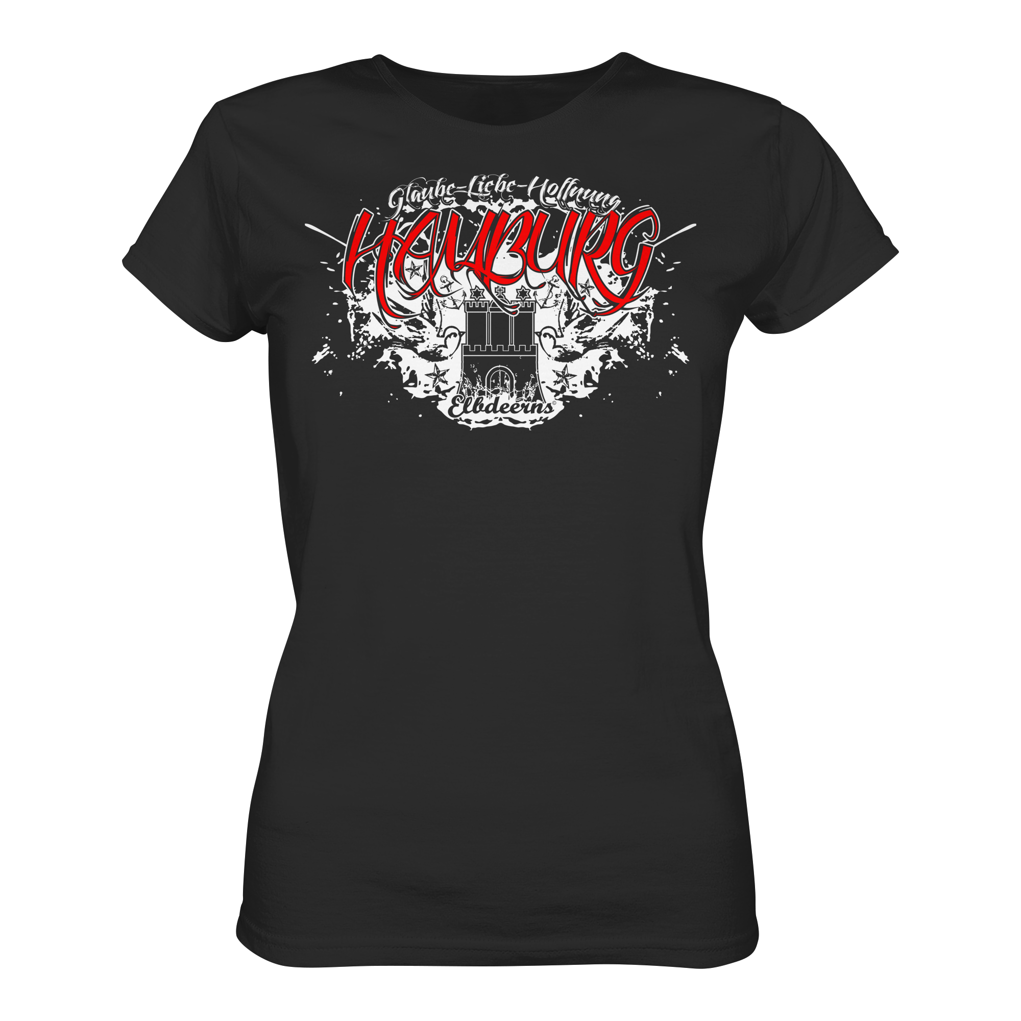 Elbdeerns - Glaube Liebe Hoffnung - Ladies Premium Shirt