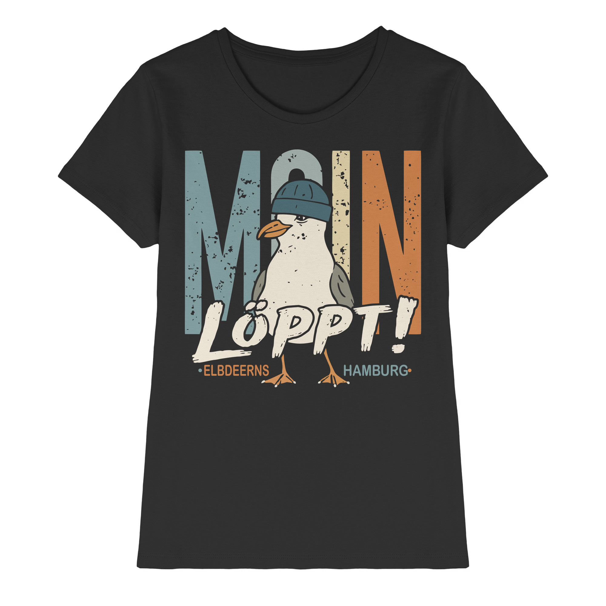 Elbdeerns - MOIN ...löppt! - Ladies Premium Shirt