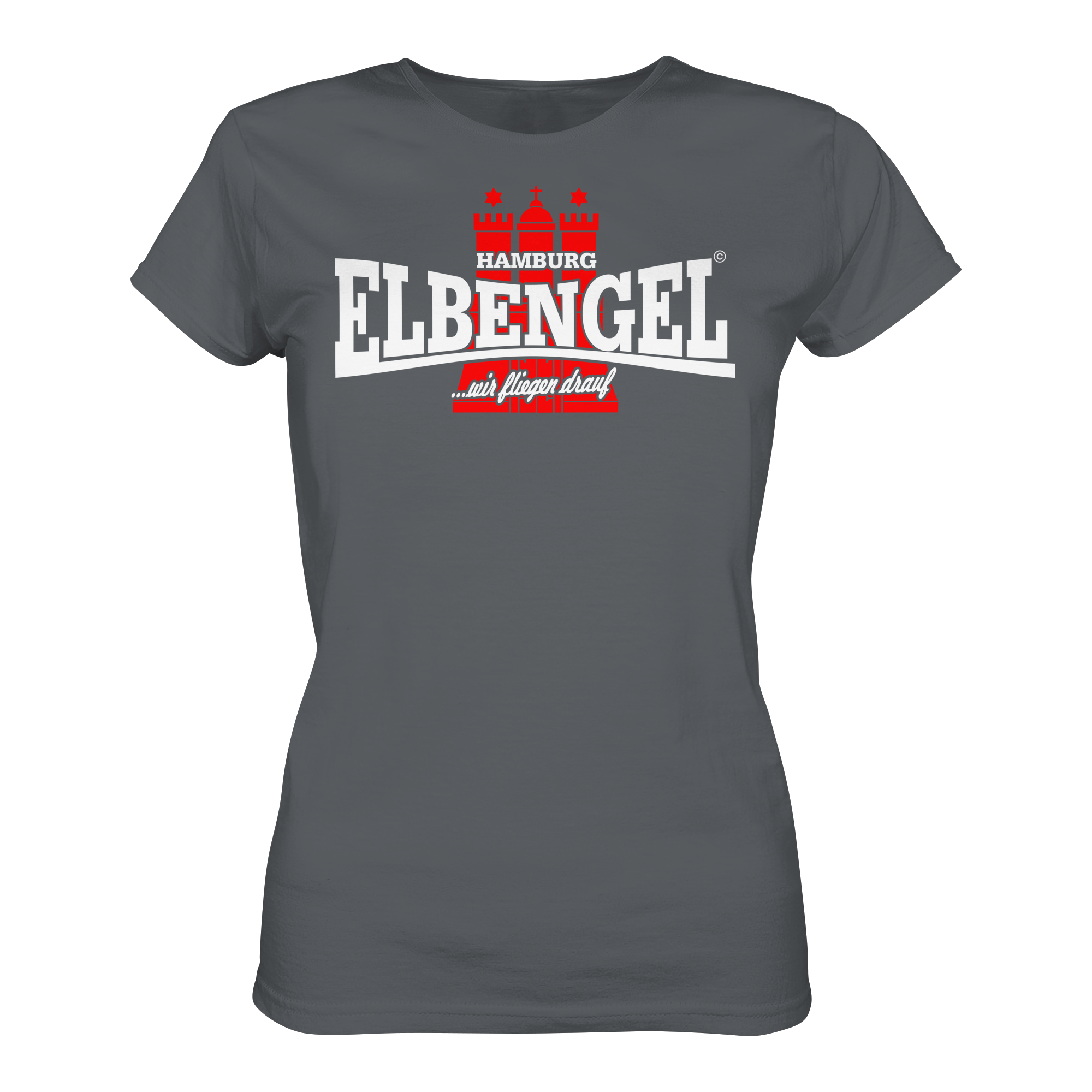 Elbengel "wir fliegen drauf" - Ladies Premium Shirt