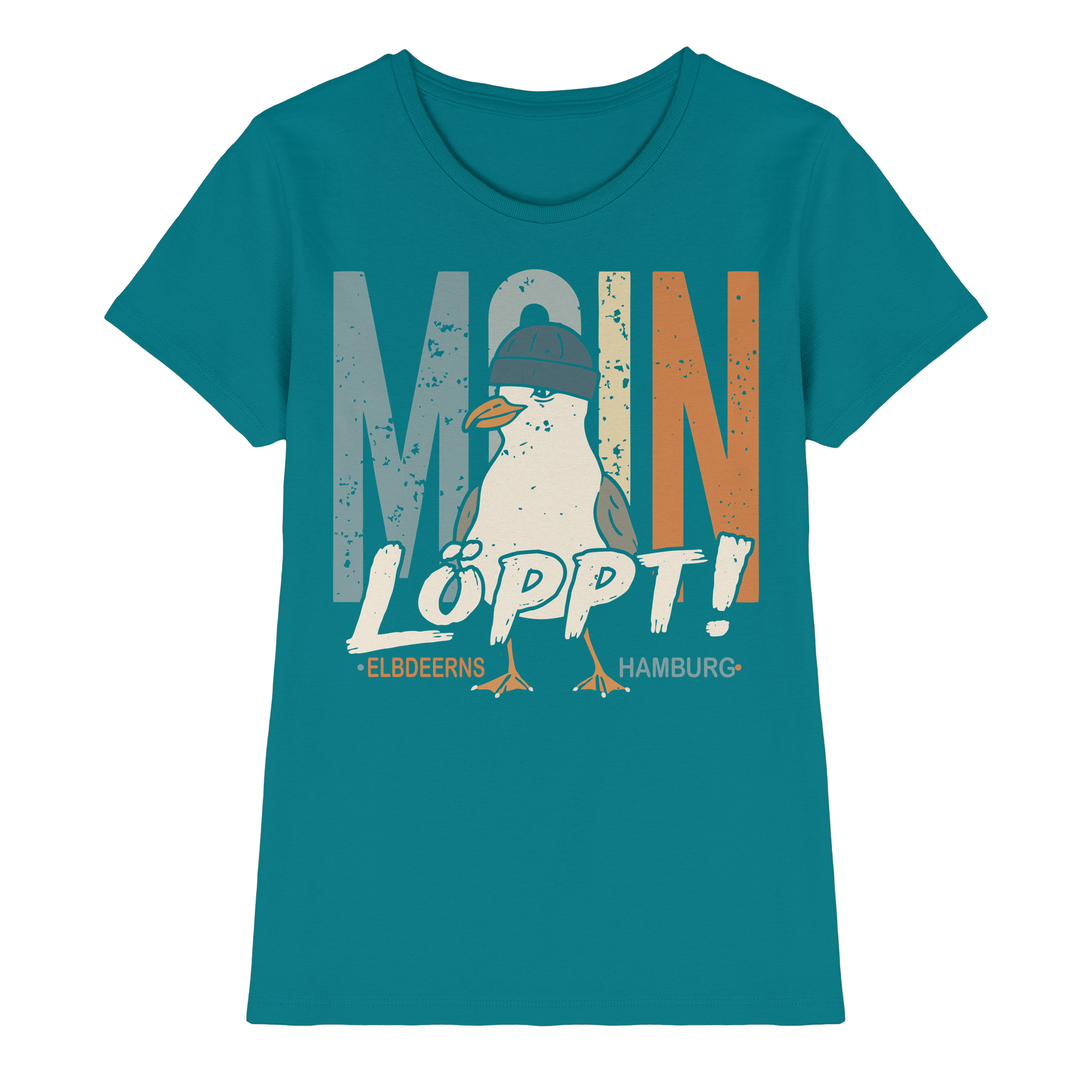 Elbdeerns - MOIN ...löppt! - Ladies Premium Shirt