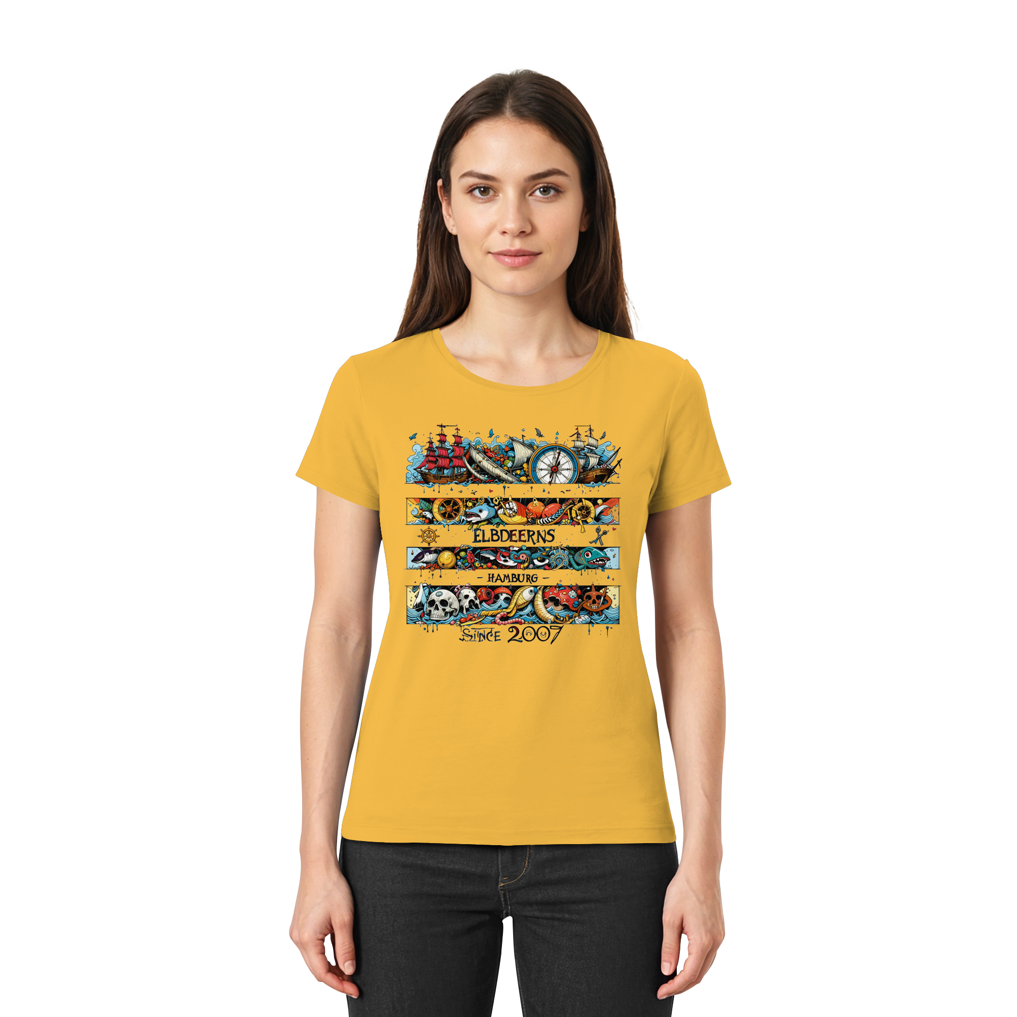 Elbdeerns "Kuddelmuddel" - Ladies Premium Shirt