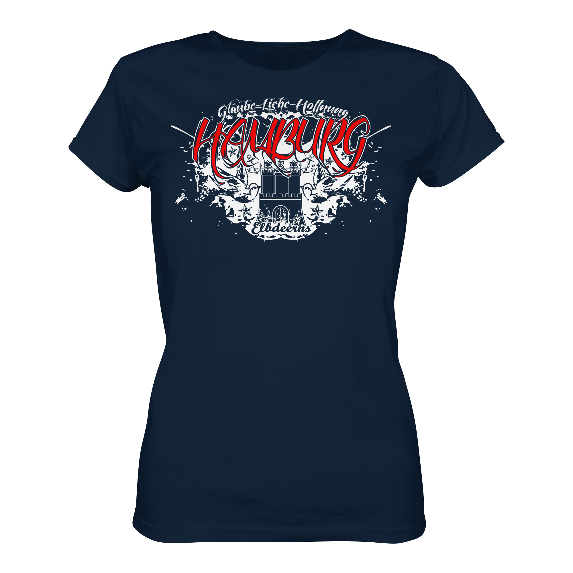 Elbdeerns - Glaube Liebe Hoffnung - Ladies Premium Shirt