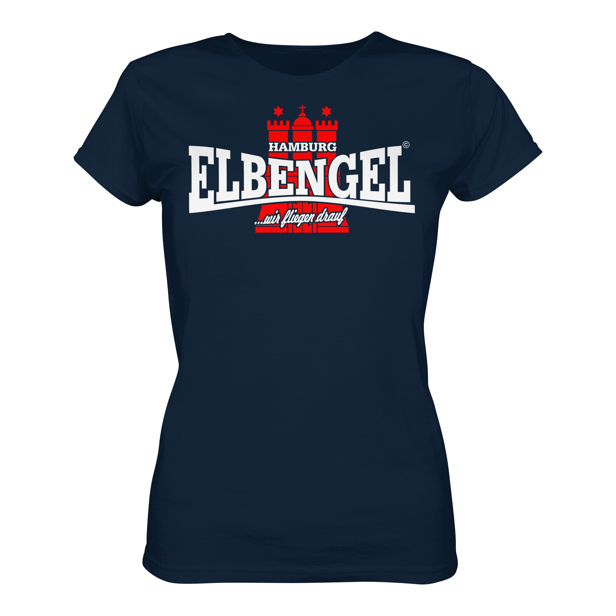 Elbengel "wir fliegen drauf" - Ladies Premium Shirt