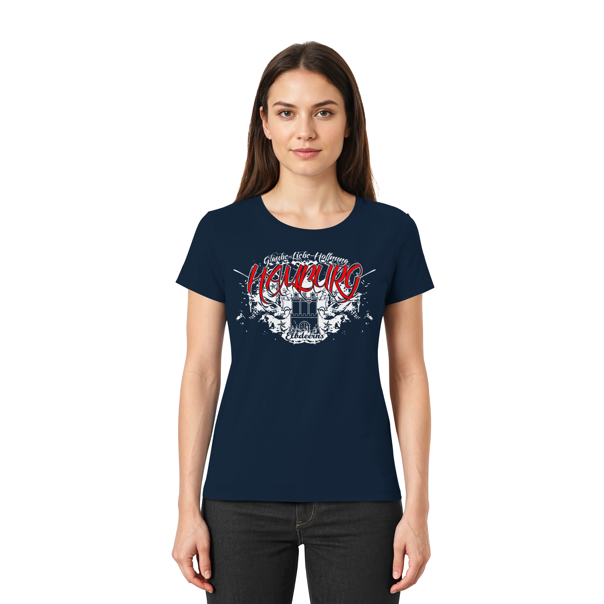 Elbdeerns - Glaube Liebe Hoffnung - Ladies Premium Shirt