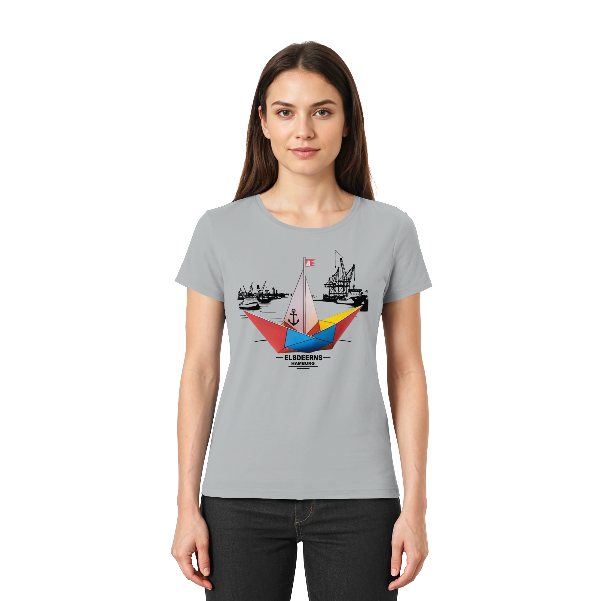 Elbdeerns - Papierschiff - Ladies Premium Shirt