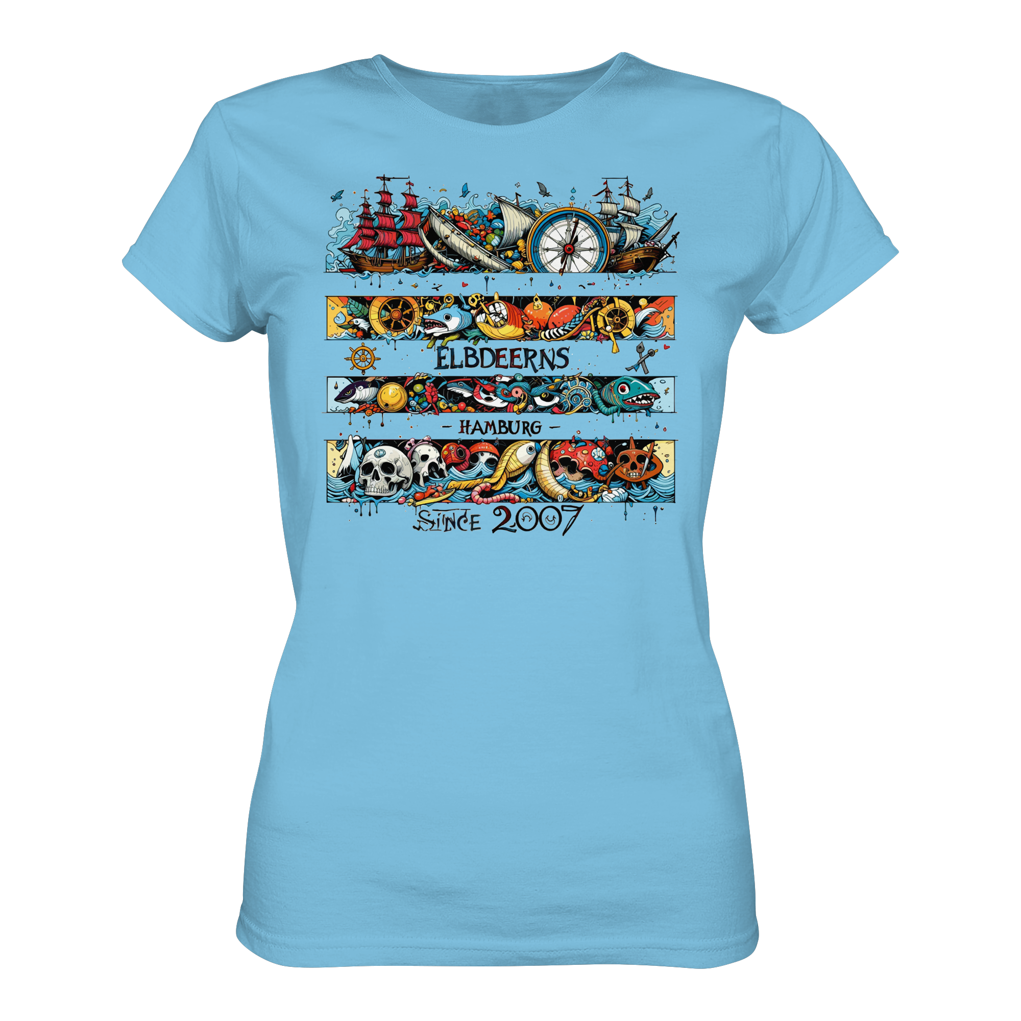 Elbdeerns "Kuddelmuddel" - Ladies Premium Shirt