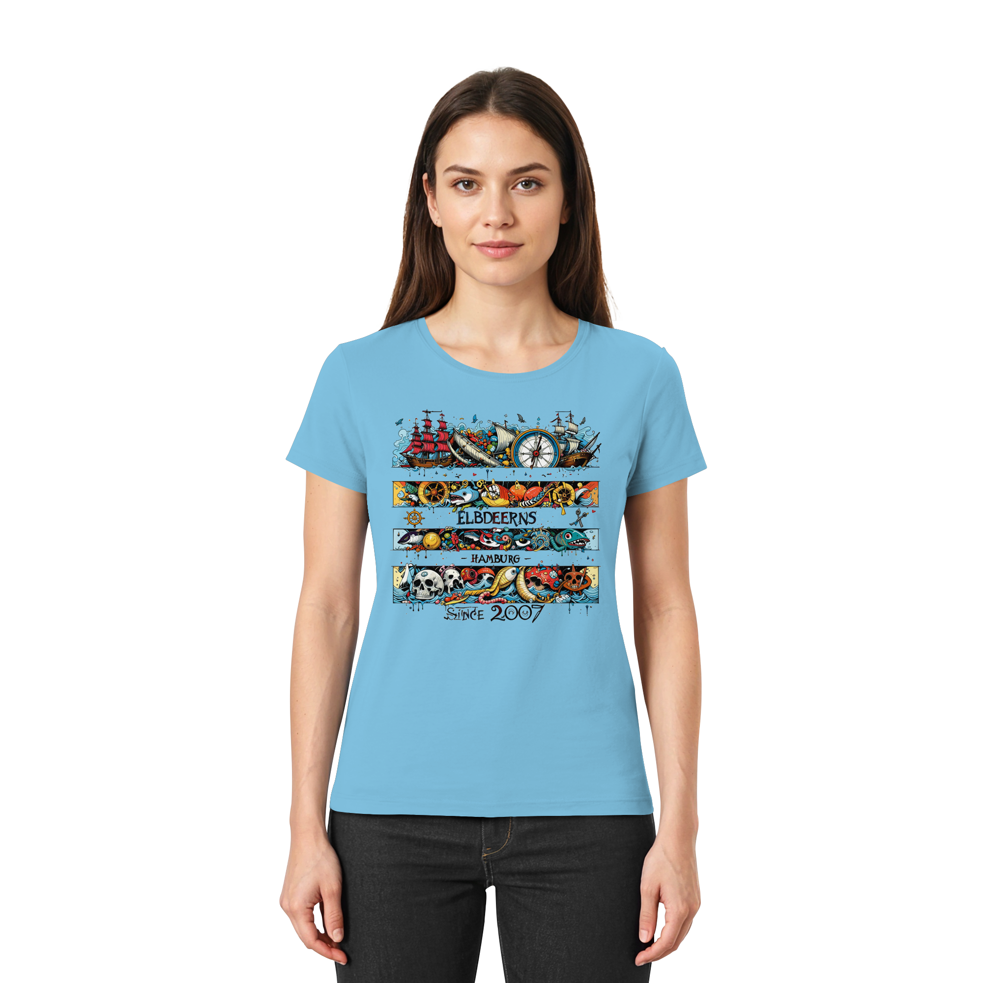 Elbdeerns "Kuddelmuddel" - Ladies Premium Shirt