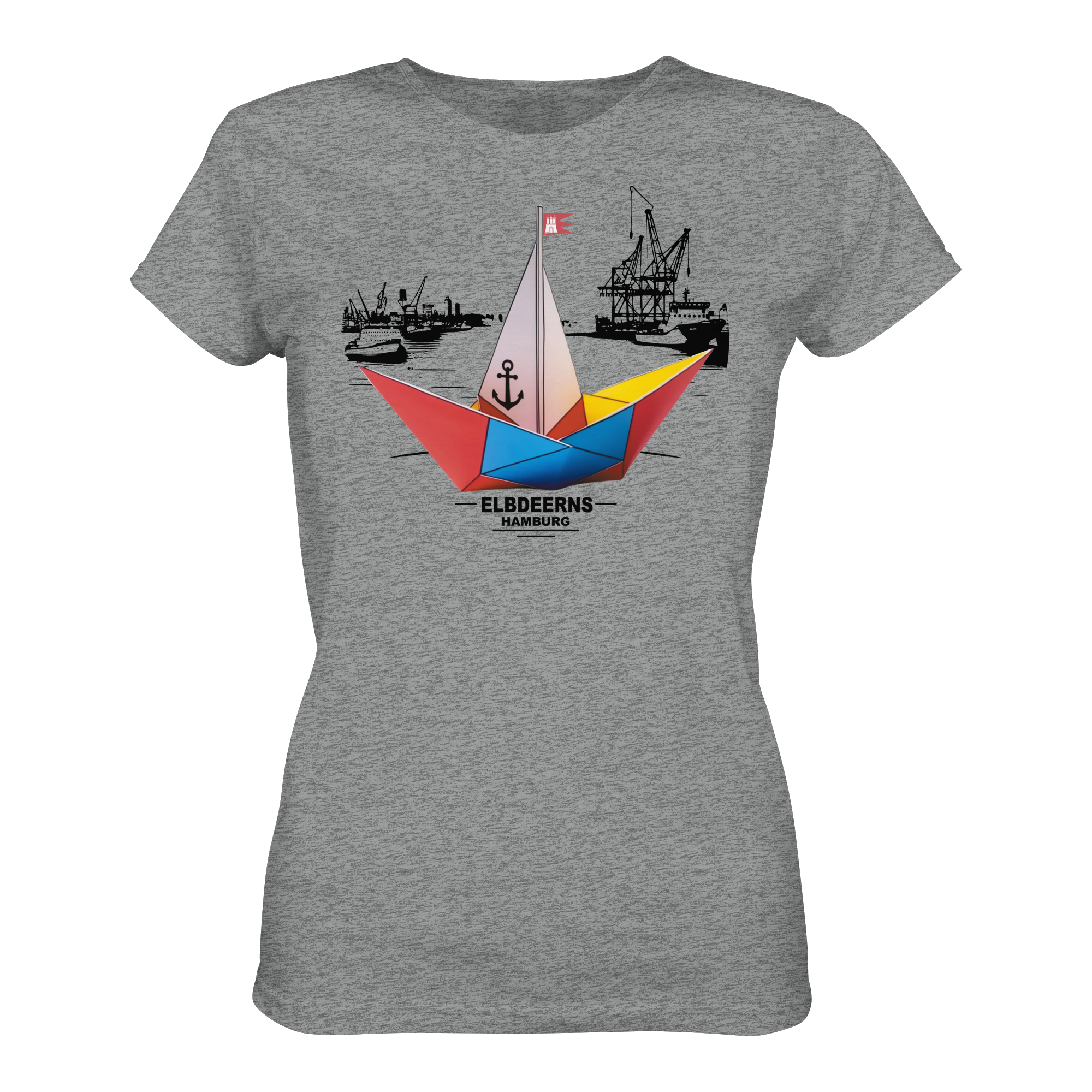 Elbdeerns - Papierschiff - Ladies Premium Shirt