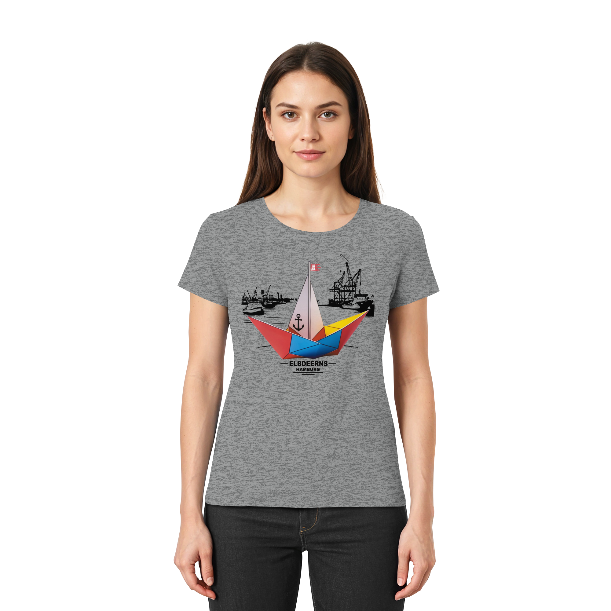 Elbdeerns - Papierschiff - Ladies Premium Shirt