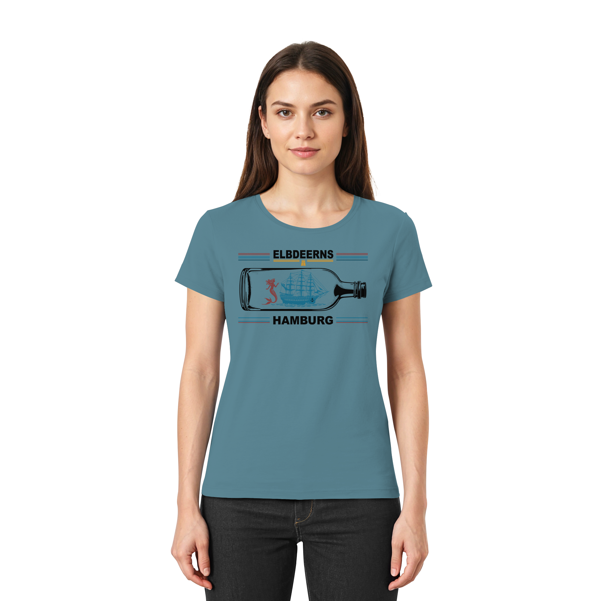 Elbdeerns "Buddelschiff" - Ladies Premium Shirt