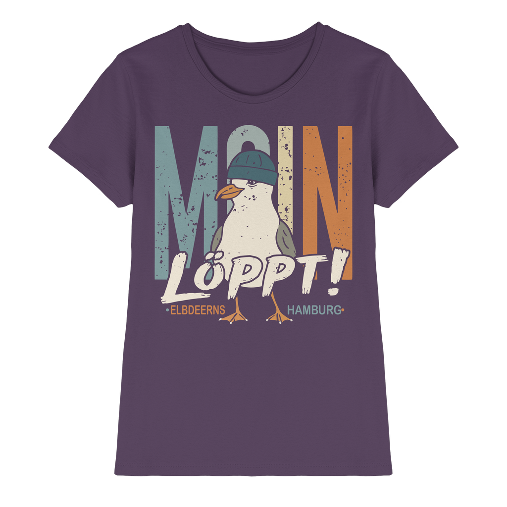 Elbdeerns - MOIN ...löppt! - Ladies Premium Shirt