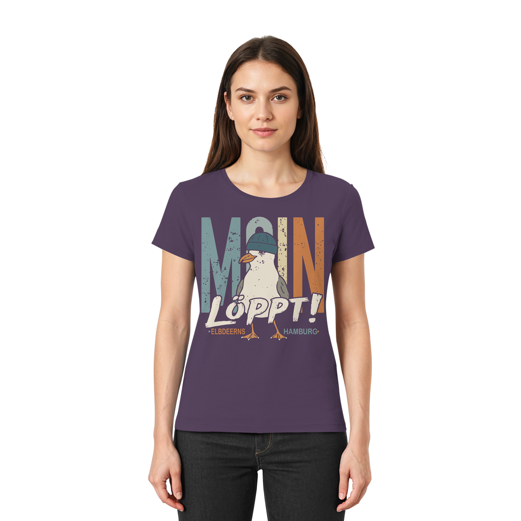 Elbdeerns - MOIN ...löppt! - Ladies Premium Shirt