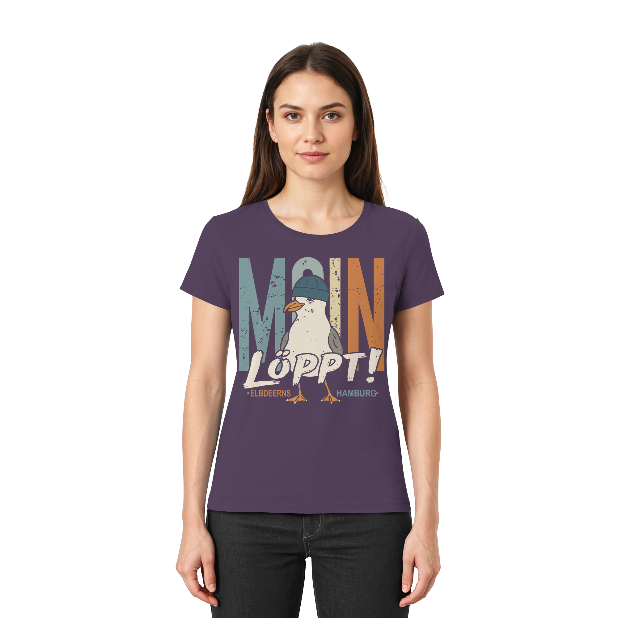 Elbdeerns - MOIN ...löppt! - Ladies Premium Shirt