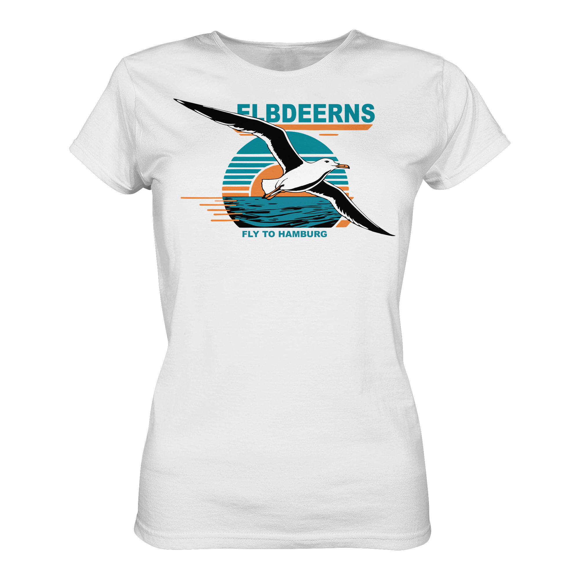 Elbdeerns "Fly to Hamburg" - Ladies Premium Shirt