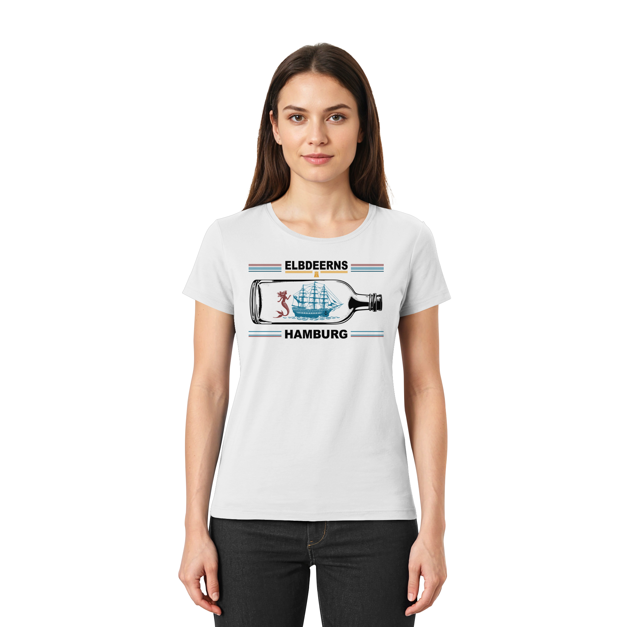 Elbdeerns "Buddelschiff" - Ladies Premium Shirt