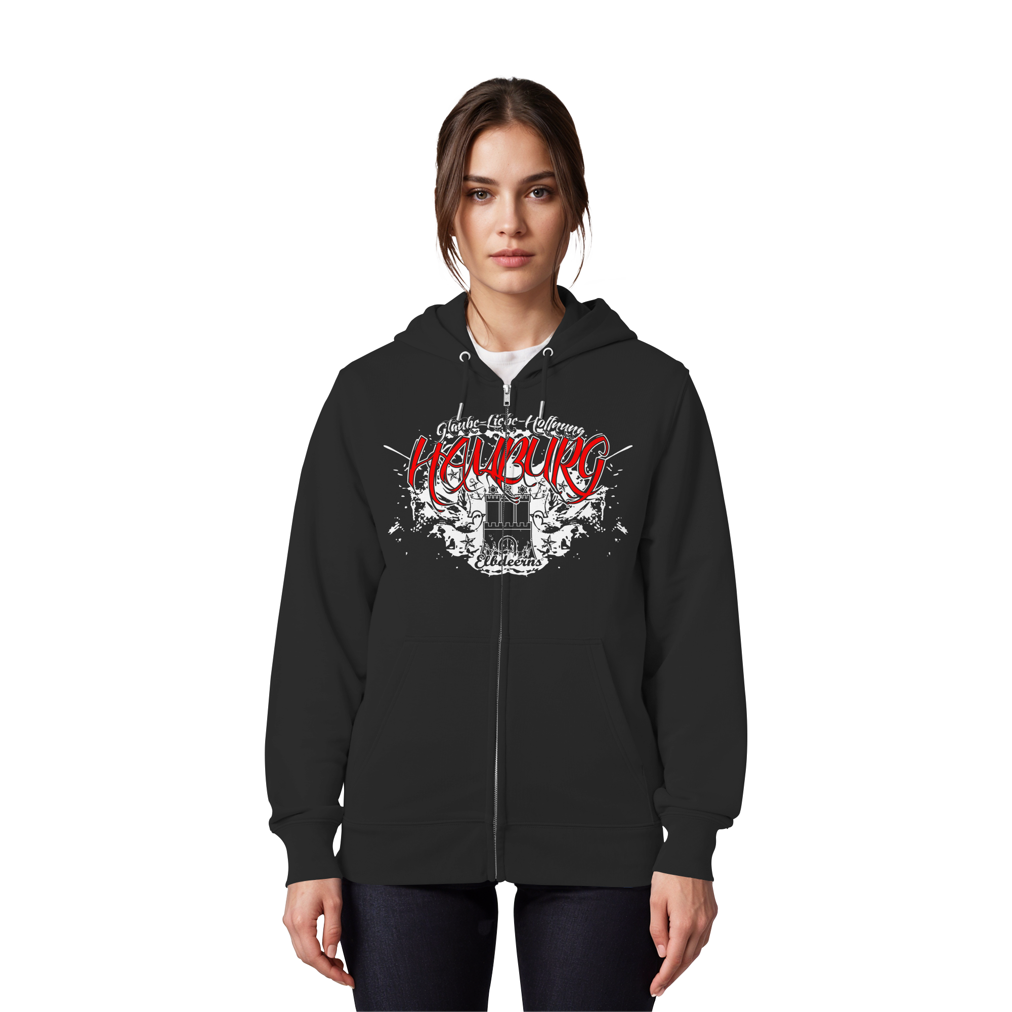 Elbdeerns - Glaube Liebe Hoffnung - Organic Zipper