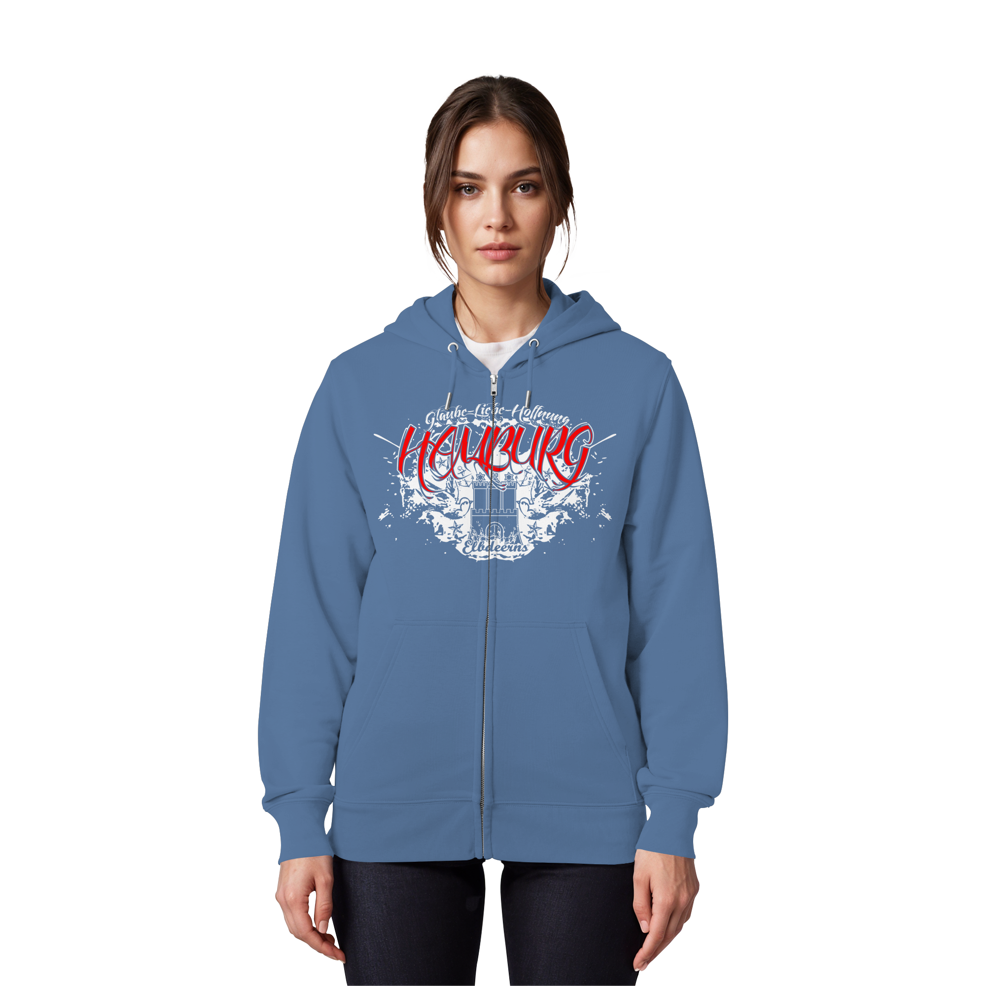 Elbdeerns - Glaube Liebe Hoffnung - Organic Zipper