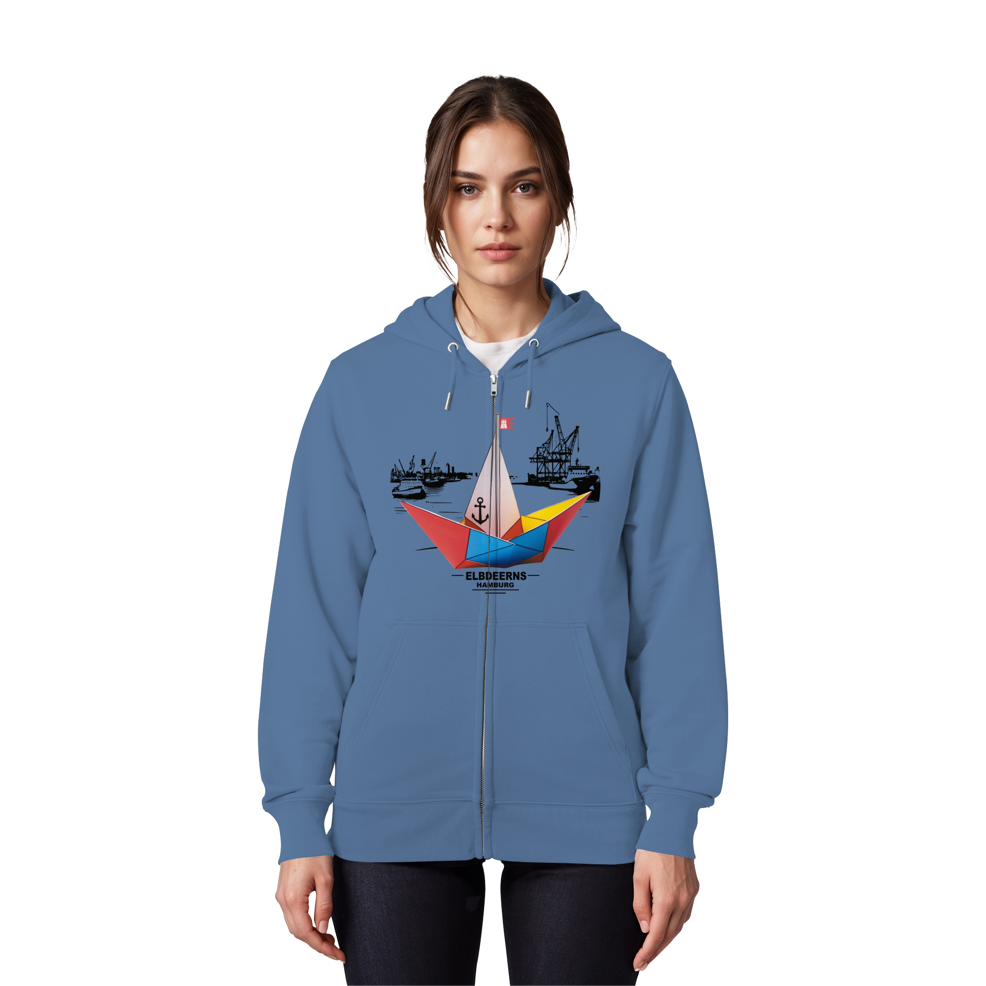 Elbdeerns - Papierschiff - Organic Zipper