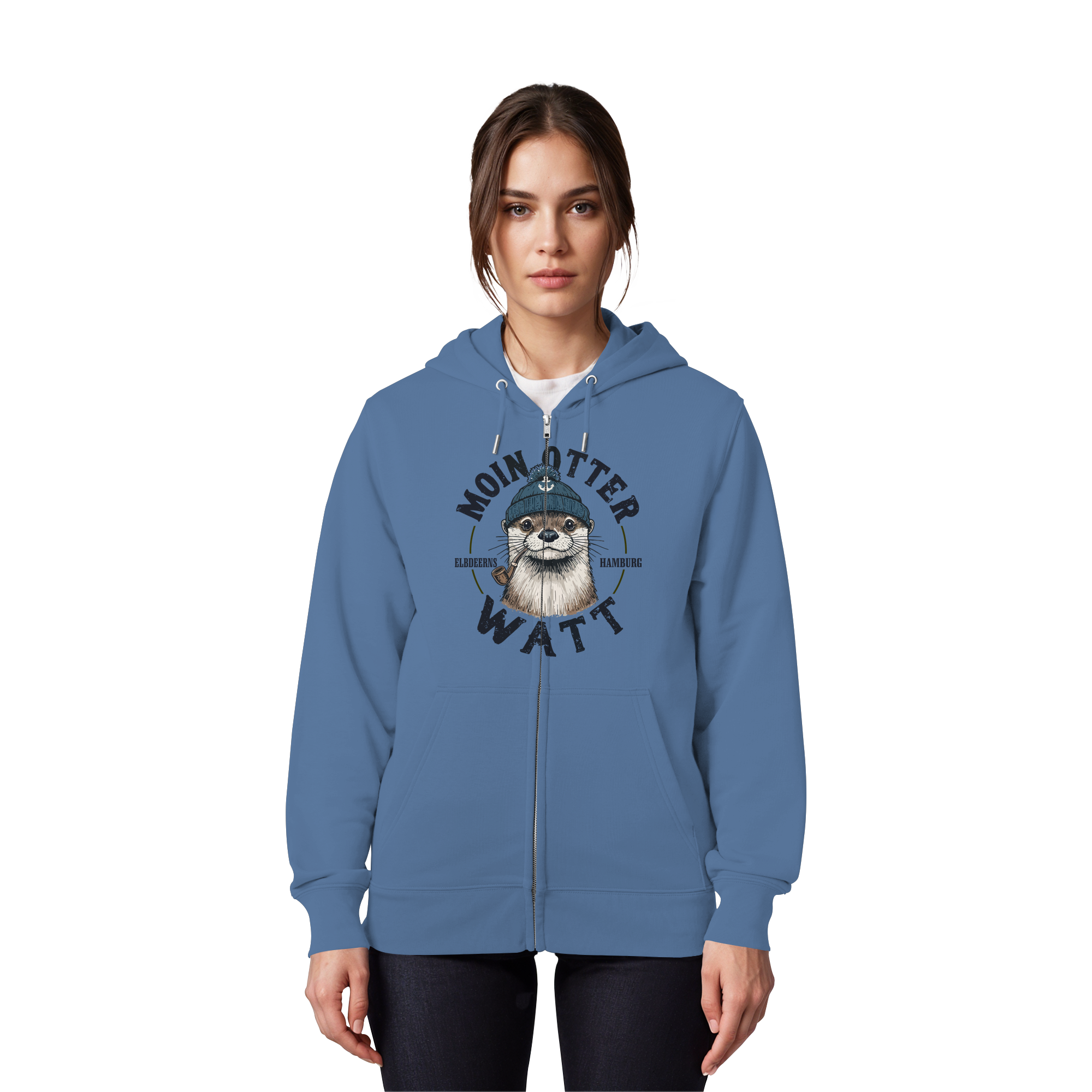 Elbdeerns - MOIN oder WATT - Organic Zipper