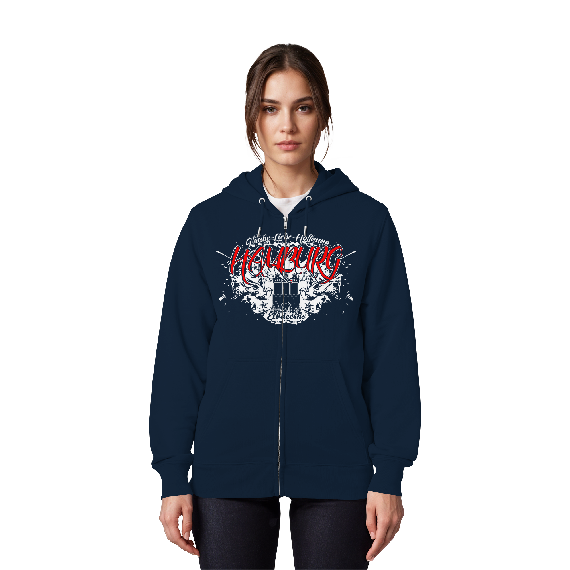 Elbdeerns - Glaube Liebe Hoffnung - Organic Zipper