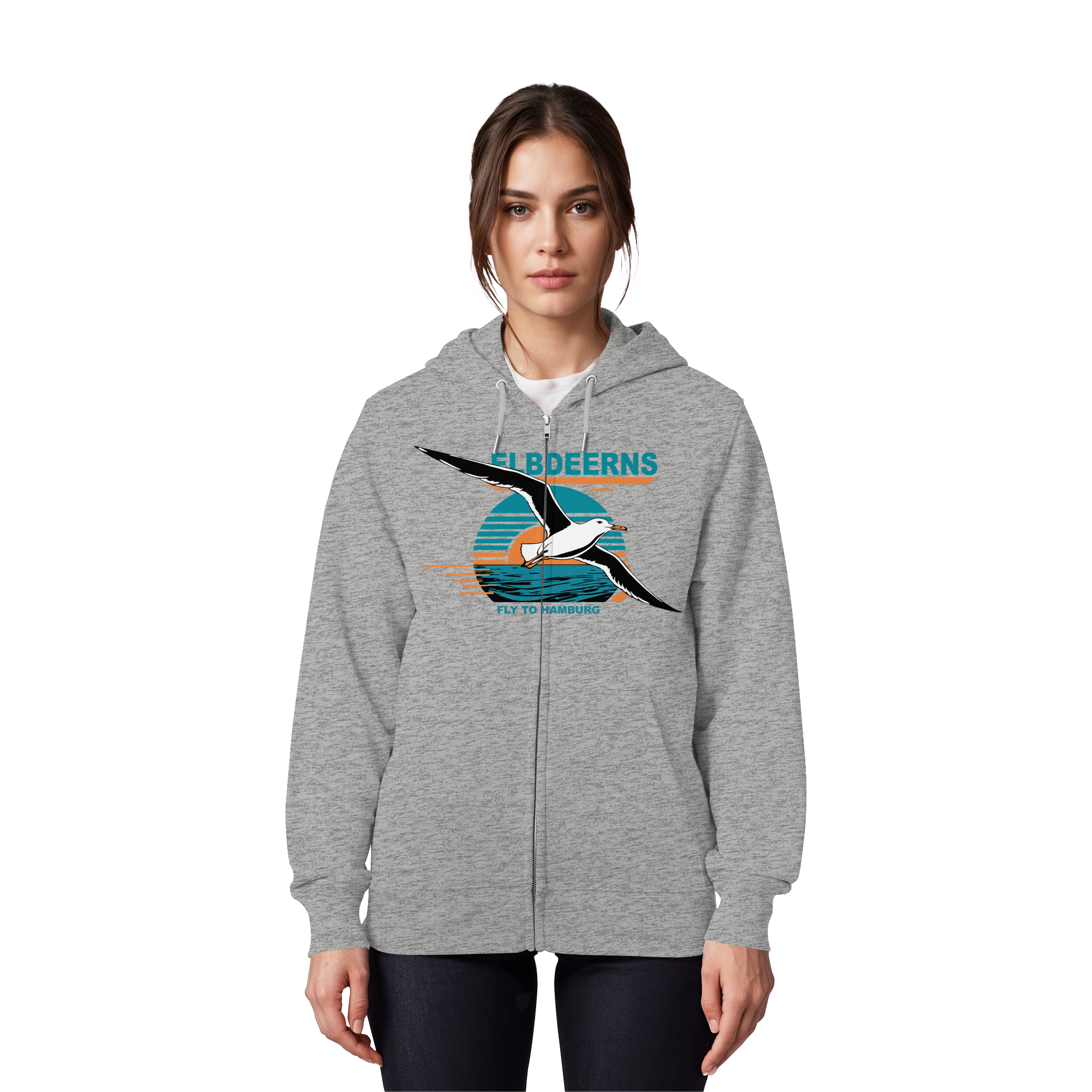 Elbdeerns "Fly to Hamburg" - Organic Zipper