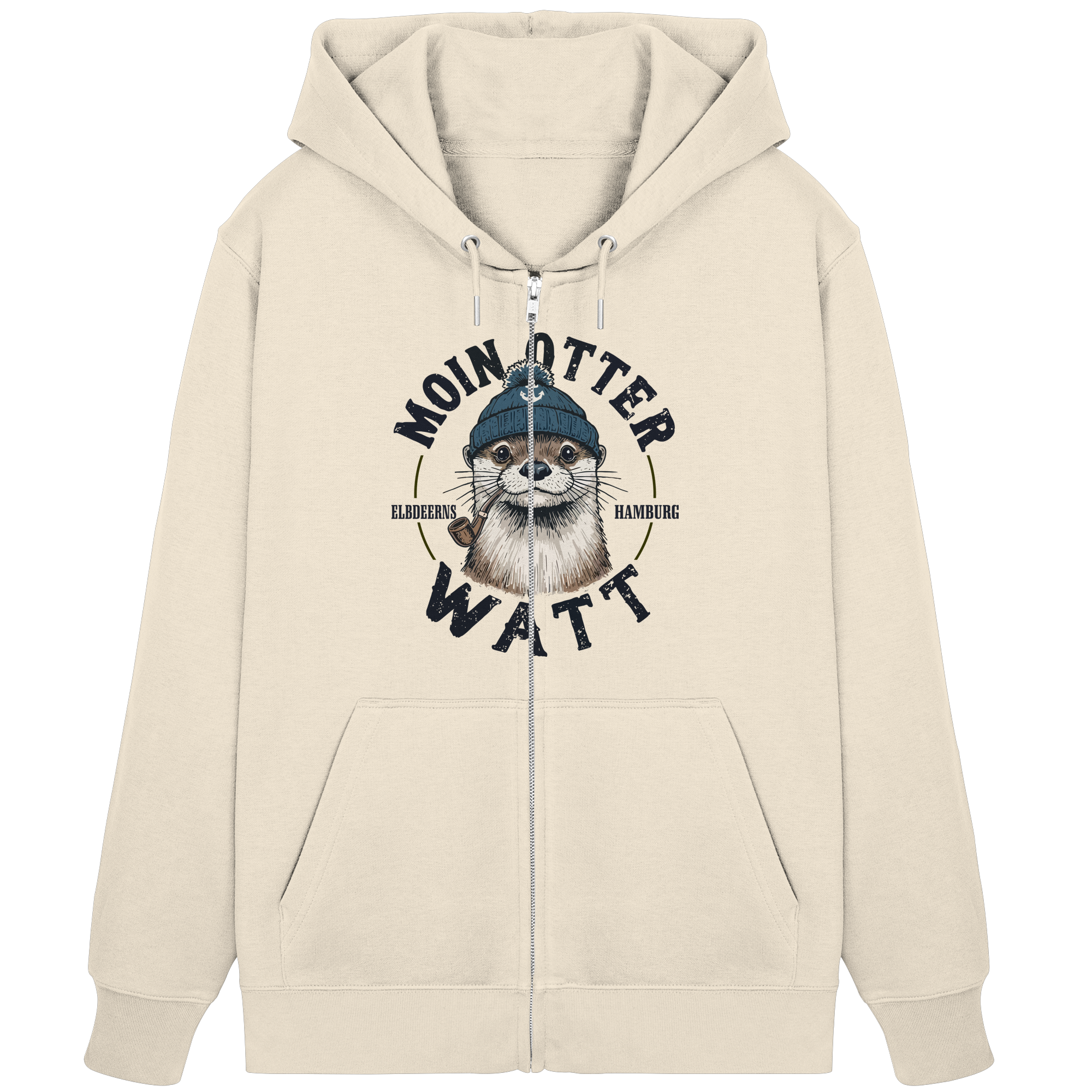 Elbdeerns - MOIN oder WATT - Organic Zipper