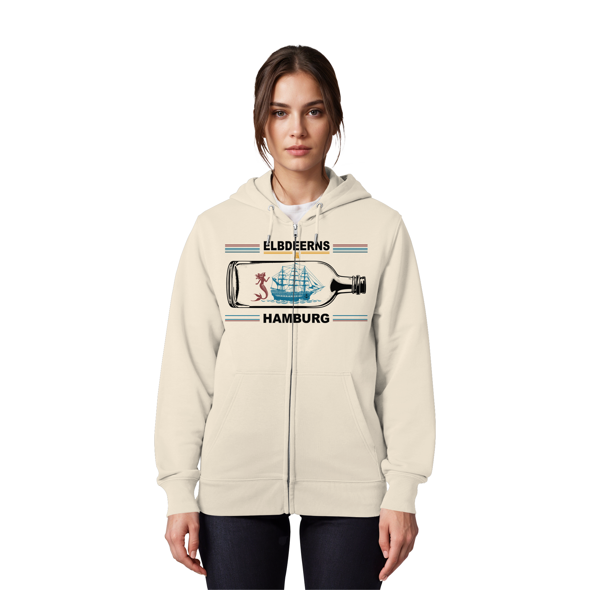 Elbdeerns "Buddelschiff" - Organic Zipper