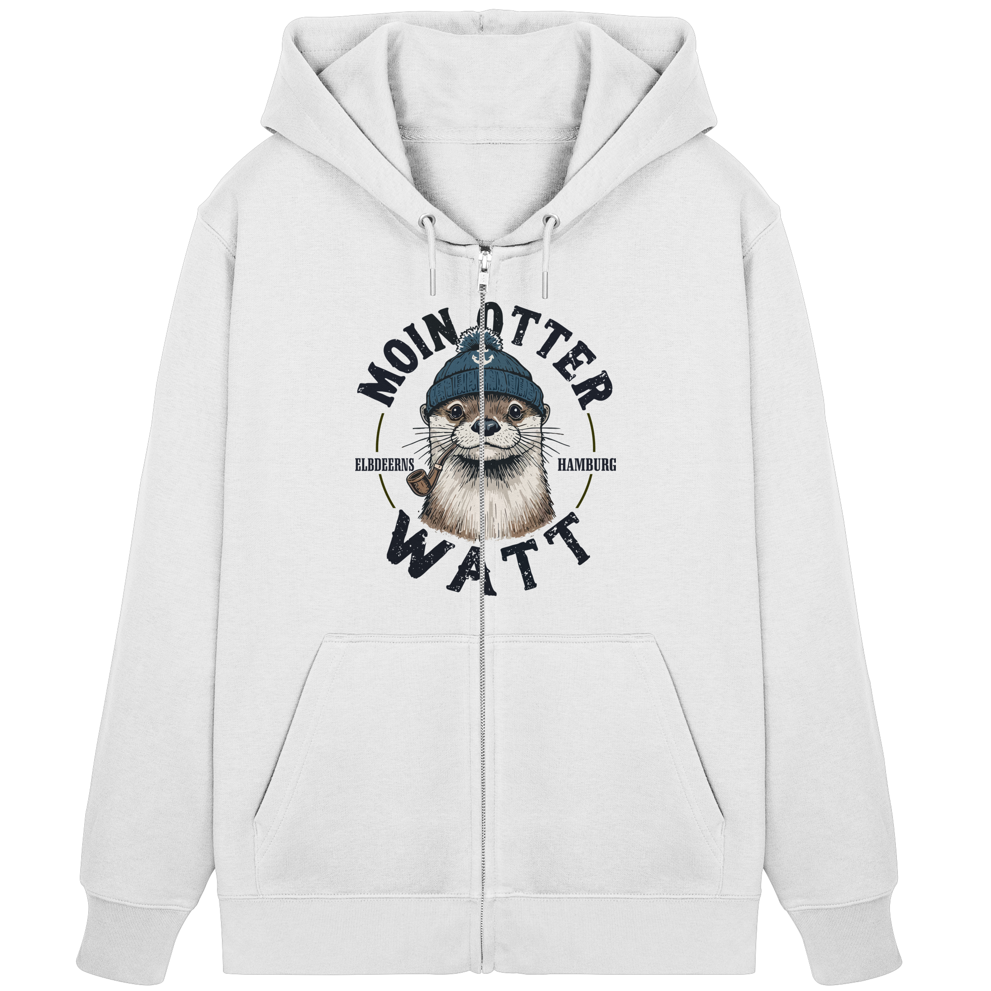 Elbdeerns - MOIN oder WATT - Organic Zipper