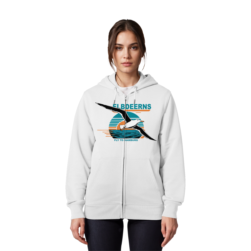 Elbdeerns "Fly to Hamburg" - Organic Zipper