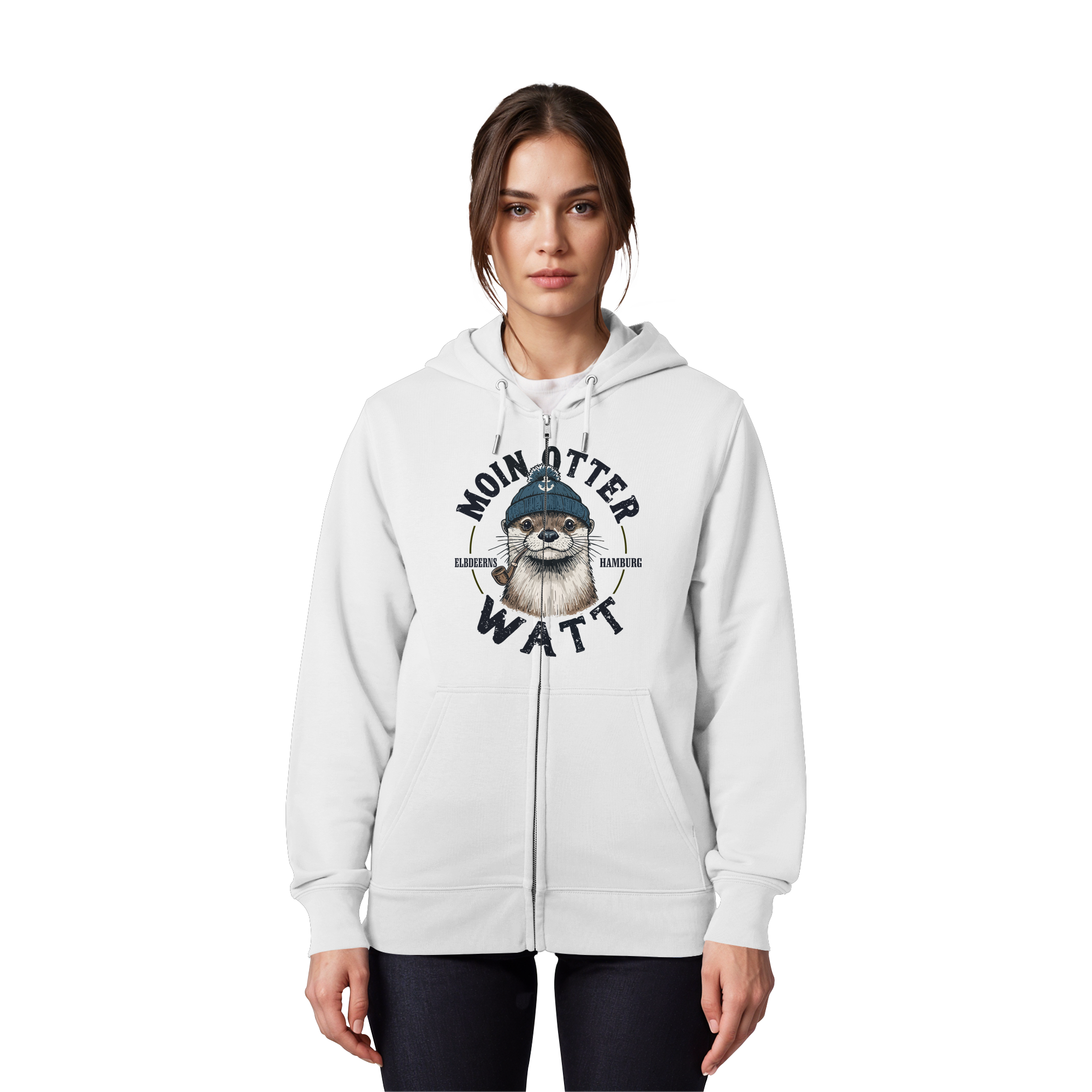 Elbdeerns - MOIN oder WATT - Organic Zipper