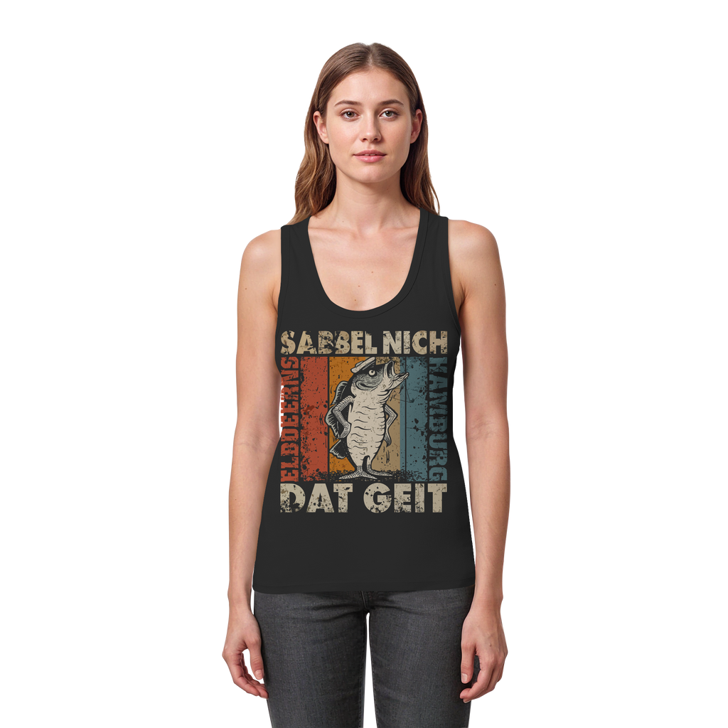 Elbdeerns - SABBEL NICH - DAT GEIT - Womens Organic Fitted Tank Top