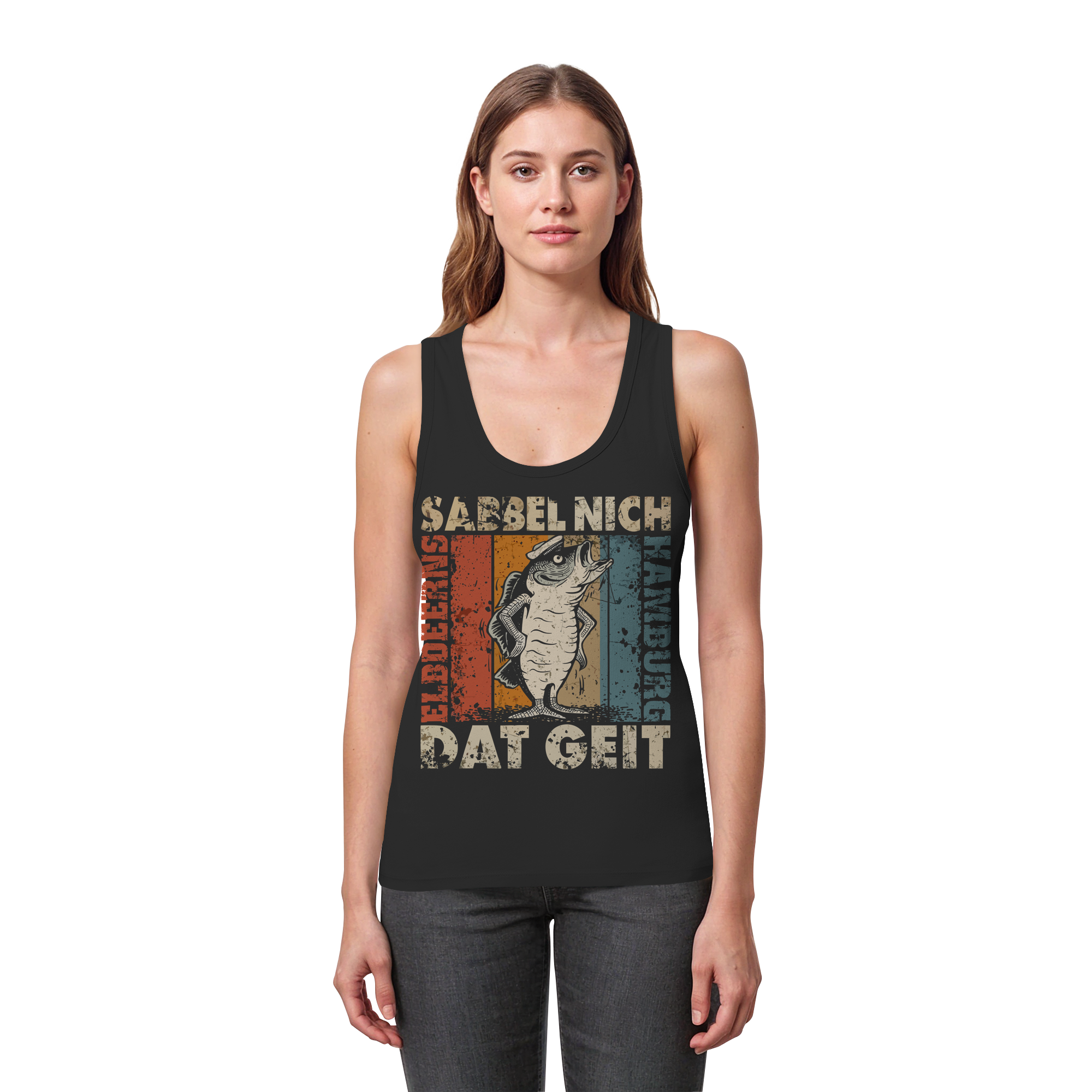 Elbdeerns - SABBEL NICH - DAT GEIT - Womens Organic Fitted Tank Top