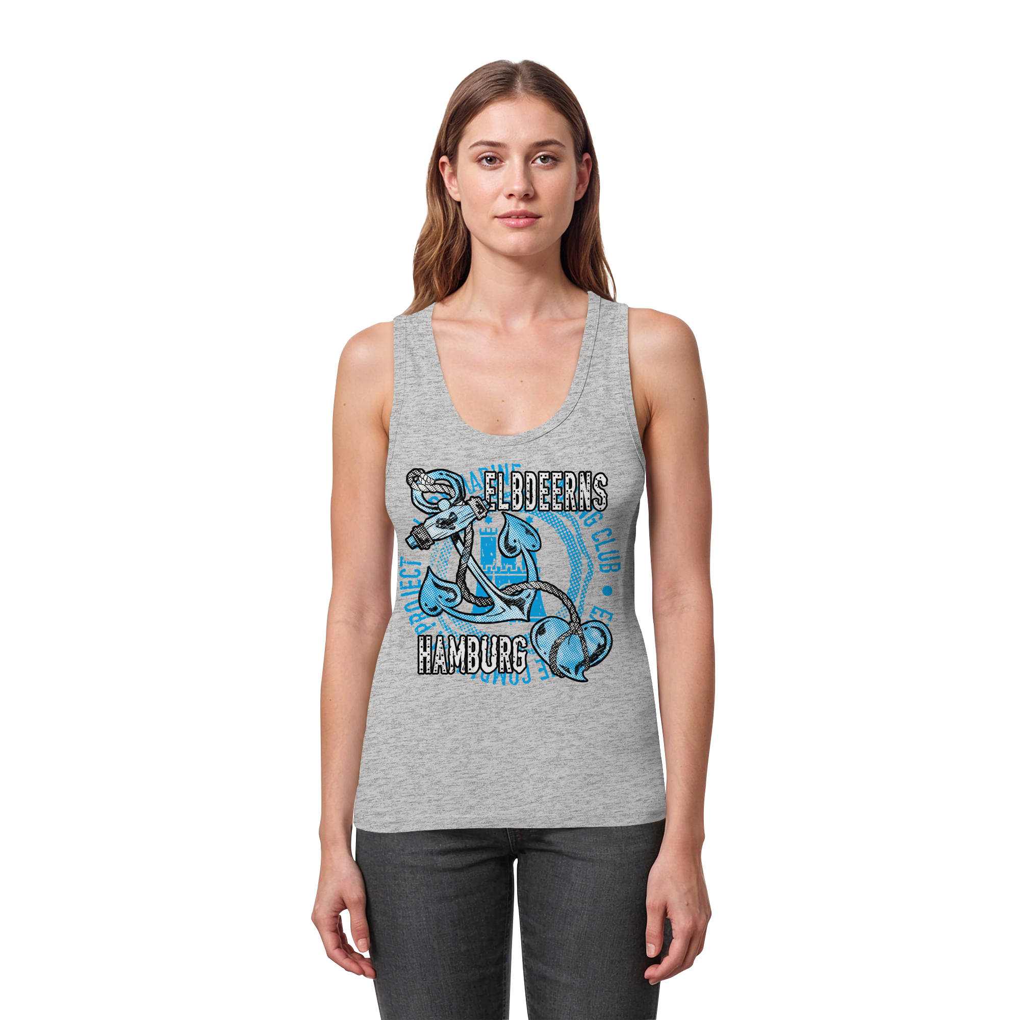 Elbdeerns "Club" - Womens Organic Fitted Tank Top