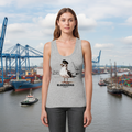 Elbdeerns "Hafenmöwe" - Womens Organic Fitted Tank Top
