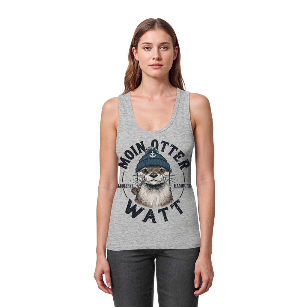 Elbdeerns - MOIN oder WATT - Womens Organic Fitted Tank Top