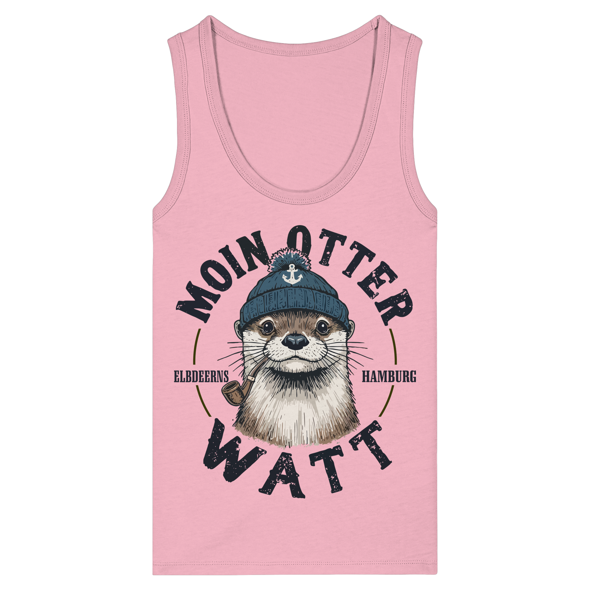 Elbdeerns - MOIN oder WATT - Womens Organic Fitted Tank Top