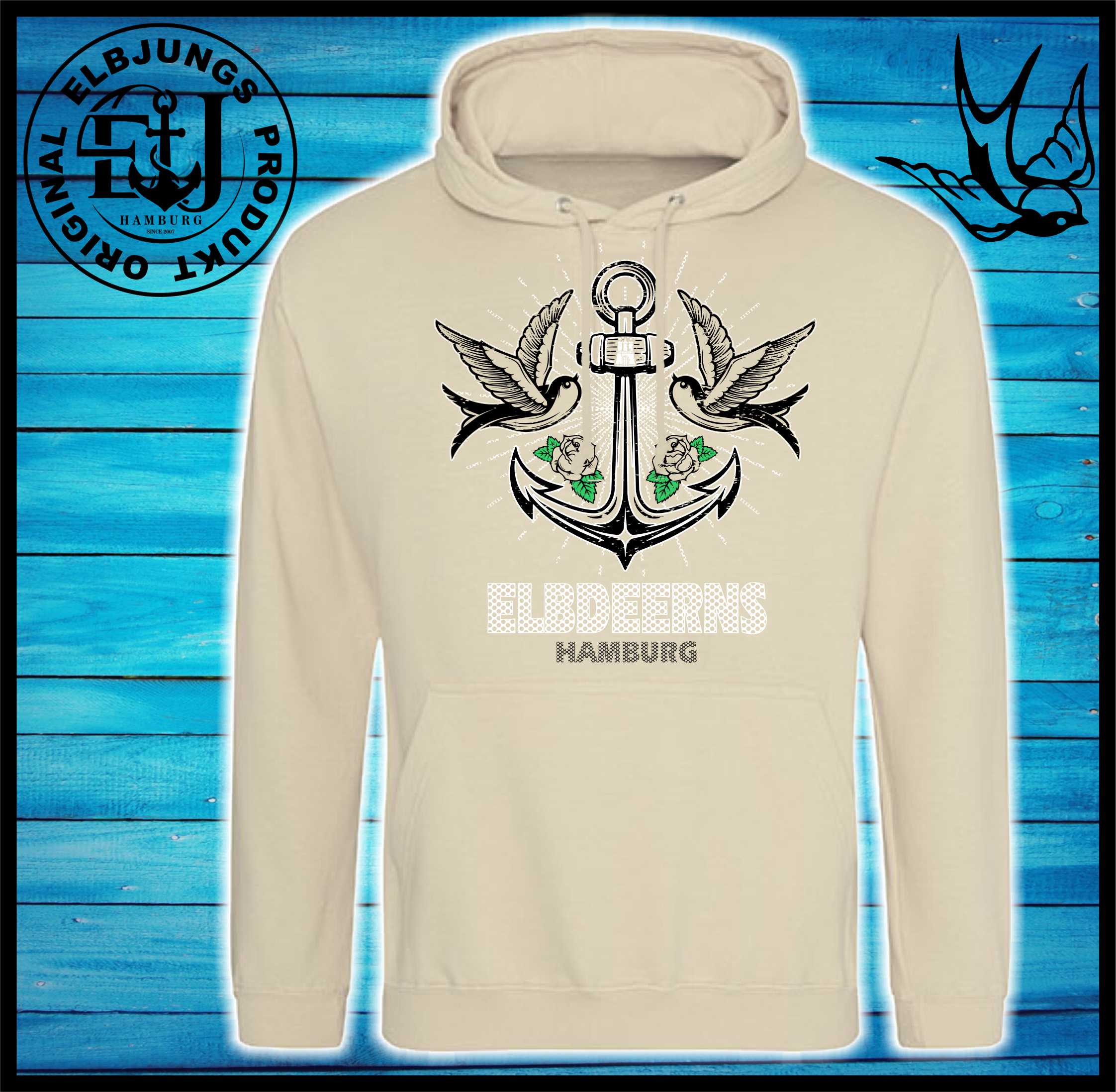 Elbdeerns "verankert" - Unisex Hoodie