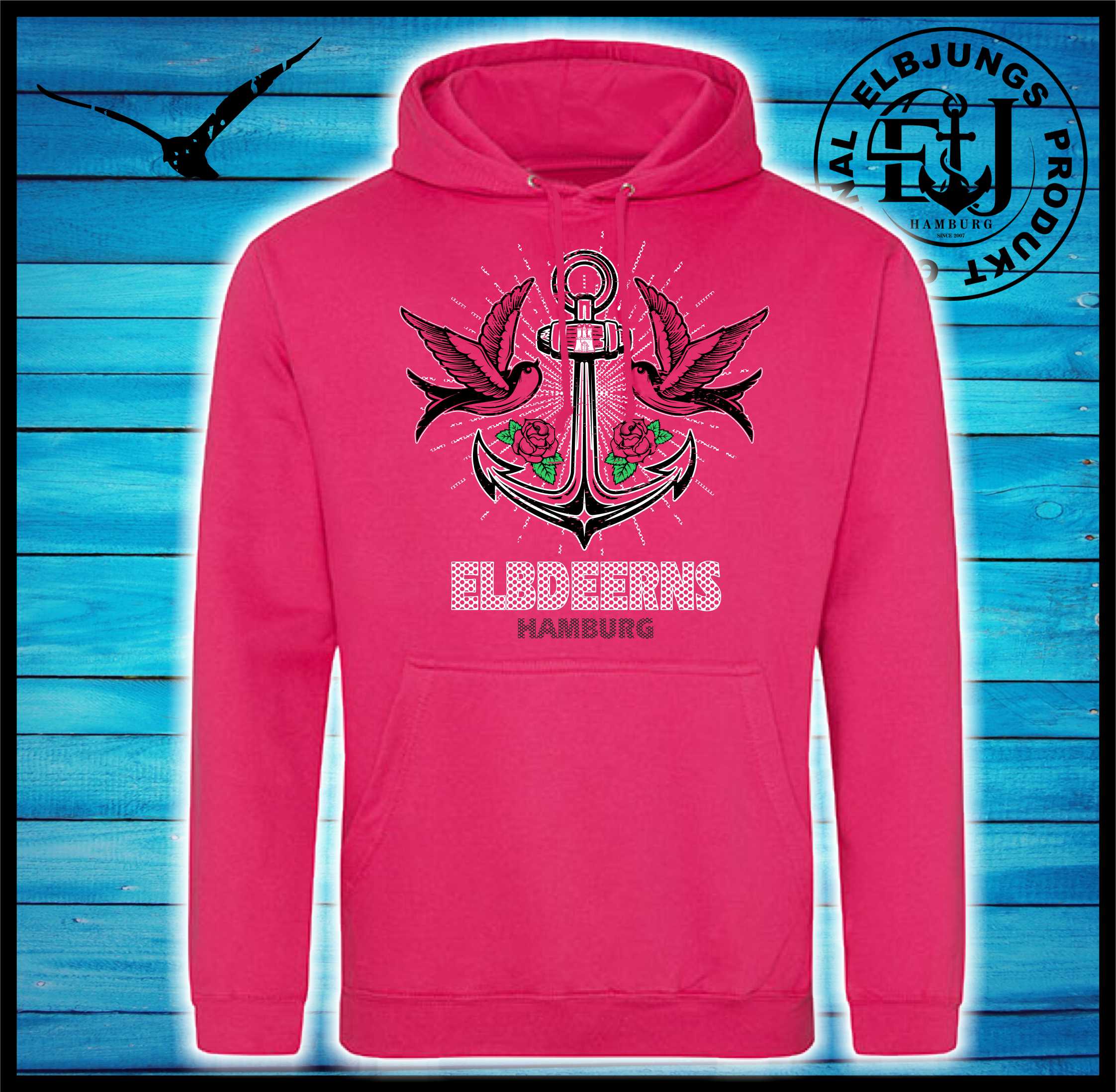 Elbdeerns "verankert" - Unisex Hoodie