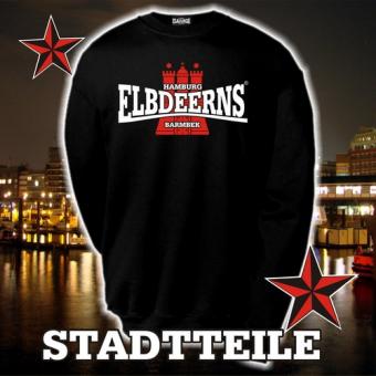 Sweatshirt - Elbdeerns * STADTTEILE * M | Schwarz