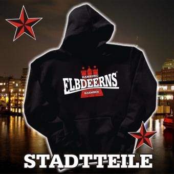 Kapuzensweatshirt - Elbdeerns * STADTTEILE * Dunkelblau | XL