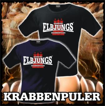 T-Shirt - Elbjungs * KRABBENPULER * Dunkelblau | XXL