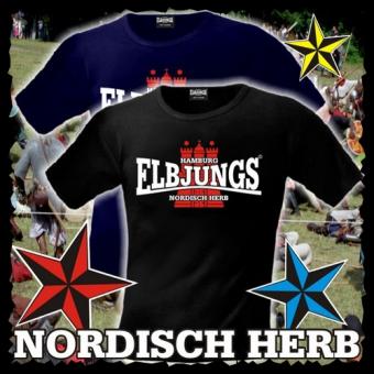 T-Shirt - Elbjungs * NORDISCH HERB * Dunkelblau | M