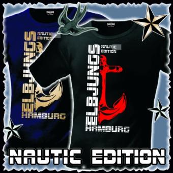 T-Shirt - Elbjungs * NAUTIC EDITION * Schwarz | 5XL | gold