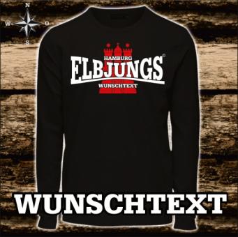 Longsleeve - Herren - Wunschtext Schwarz | XL