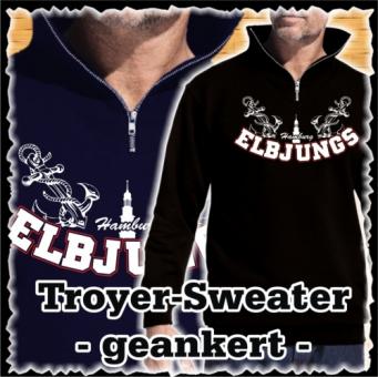 Troyer - Sweater "geankert" L | Dunkelblau