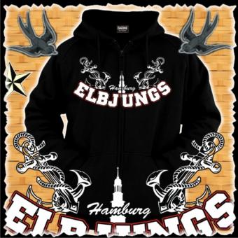 Kapuzensweatjacke - Elbjungs * geankert * 