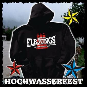 Hoody - Elbjungs * HOCHWASSERFEST * L | Dunkelblau