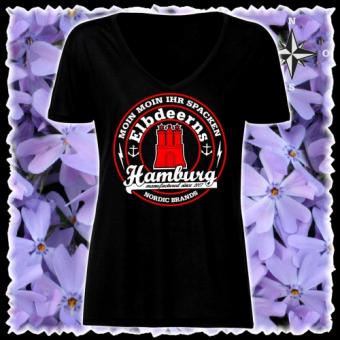 Damenshirt - Elbdeerns - Stamp2 L | Rundausschnitt