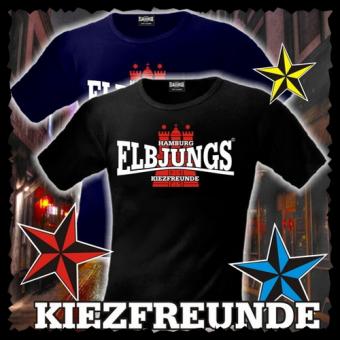 T-Shirt - Elbjungs * KIEZFREUNDE * Dunkelblau | 4XL